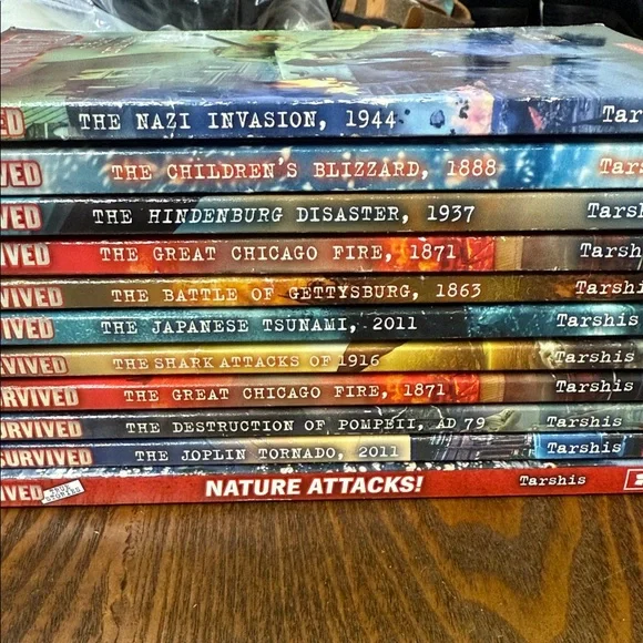 Scholastic I Survived Series with Red and Blue Covers - Picture 2 of 3